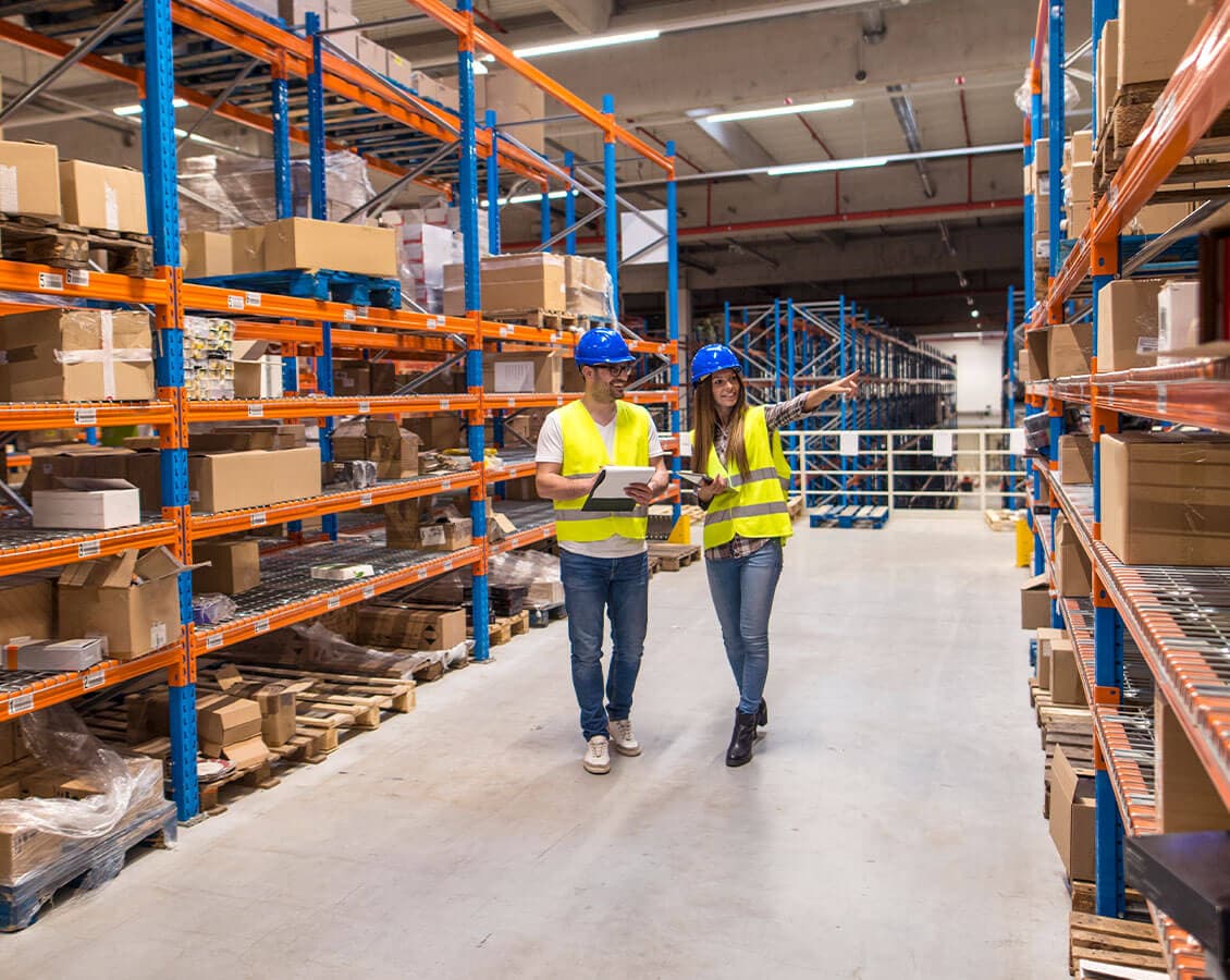 Team managing a Whiz Delivery warehouse